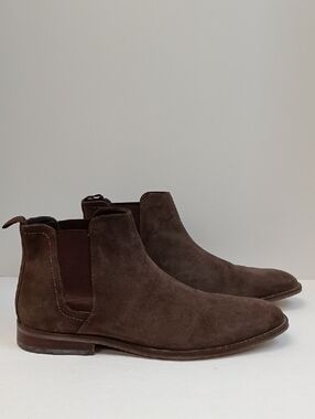 Section X Suede Chelsea Boots Brown Slip On Ankle Boot Size 12
